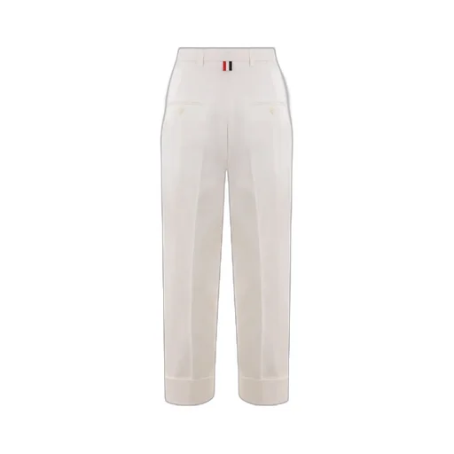 Thom Browne Rwb Stripe Wide-Leg Trousers