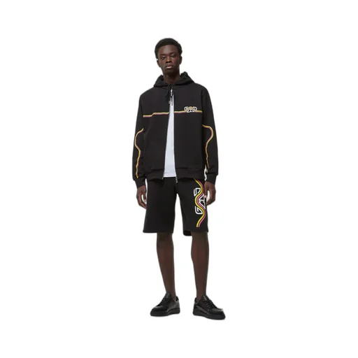Waved Logo Zip-Up Hoodie