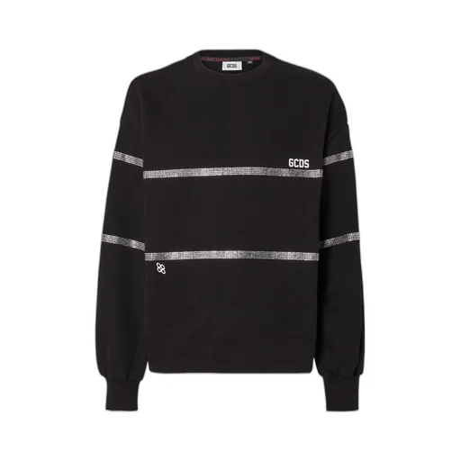 Gcds Bling Logo Printed Crewneck Sweatshirt