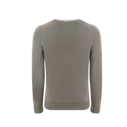 Ribbed-Trim Cotton Jumper