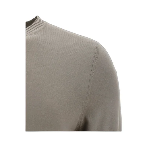 Ribbed-Trim Cotton Jumper