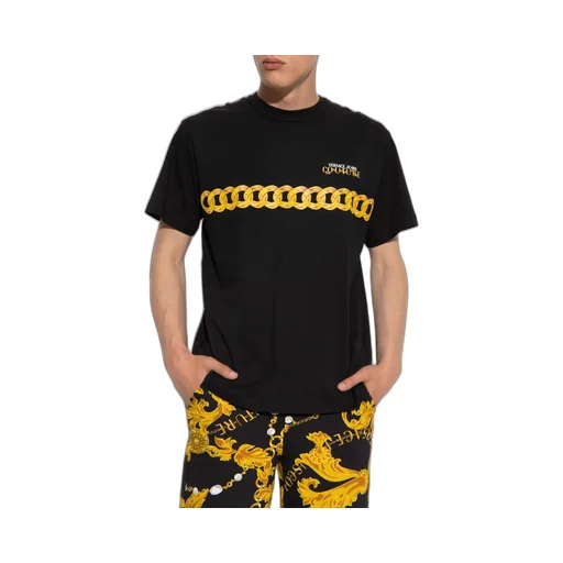 Versace Jeans Couture Chain Printed Crewneck T-Shirt