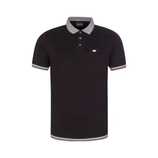 Emporio Armani Logo Embroidered Short-Sleeved Polo Shirt