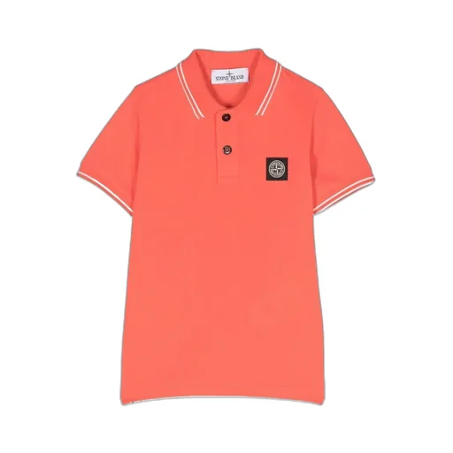 Compass-Patch Tipped Polo Shirt