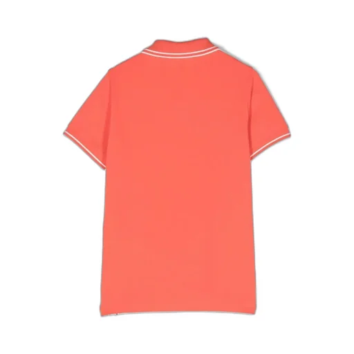 Compass-Patch Tipped Polo Shirt