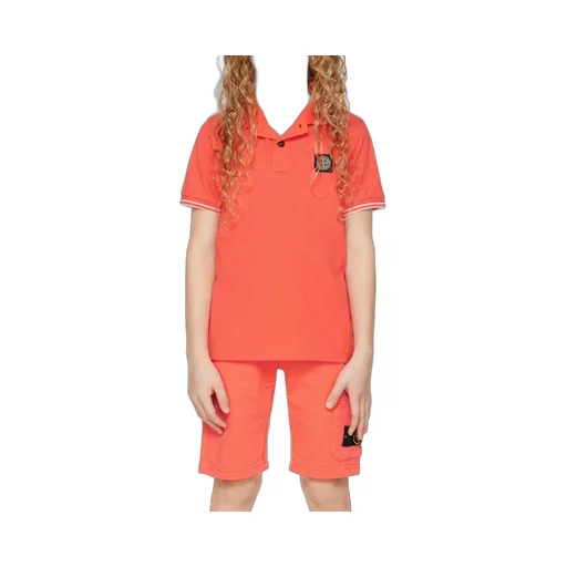Compass-Patch Tipped Polo Shirt
