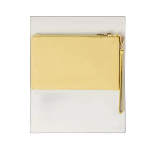 Logo-Lettering Clutch Bag