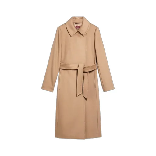 Max Mara Studio Double-Breasted Belted Coat