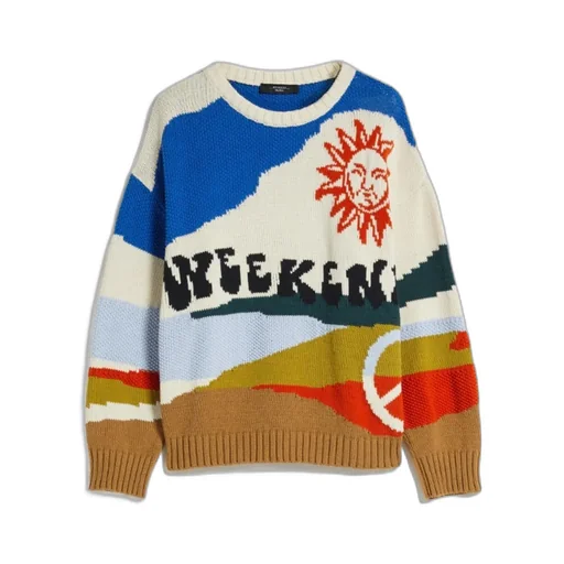 Intarsia Knitted Pullover