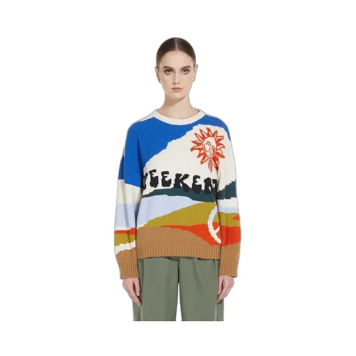Intarsia Knitted Pullover