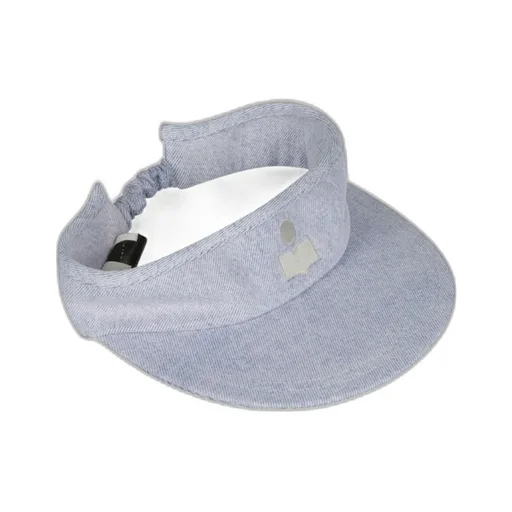 Logo-Embroidered Denim Visor Cap
