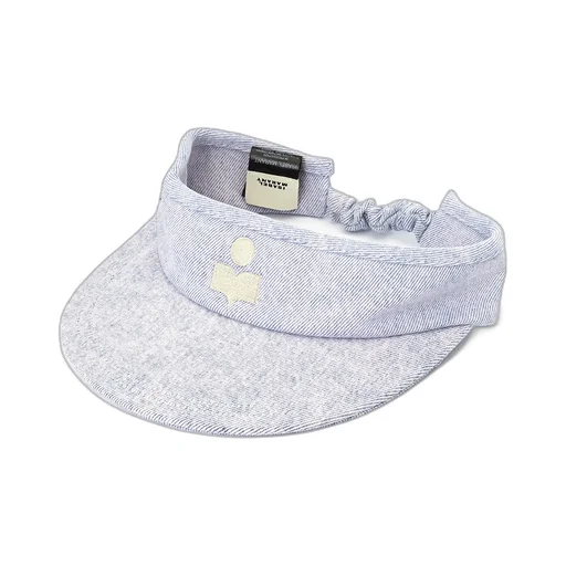 Logo-Embroidered Denim Visor Cap