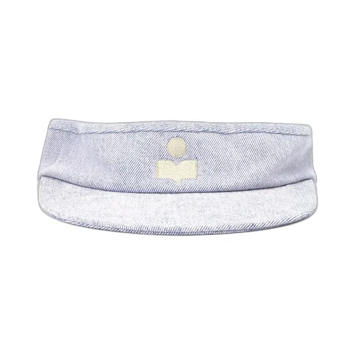 Logo-Embroidered Denim Visor Cap