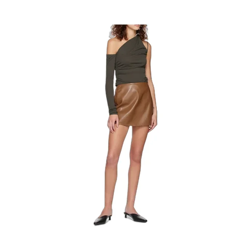 Draped Neckline Jersey Wrap Top