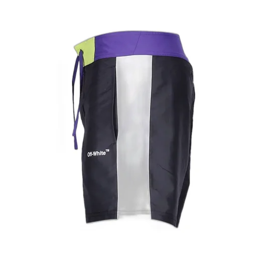 Off-White Logo Printed Drawstring Swim Shorts