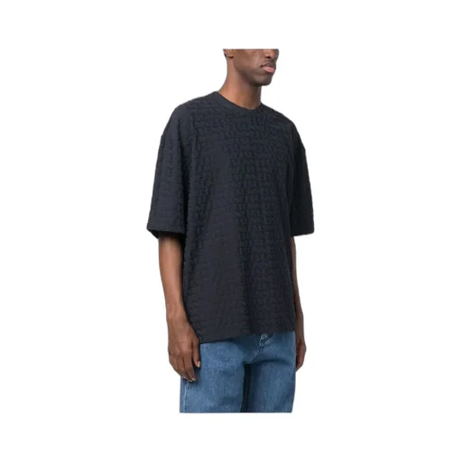 Sunnei Logo Embossed Crewneck T-Shirt