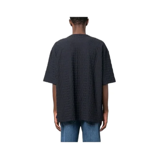 Sunnei Logo Embossed Crewneck T-Shirt