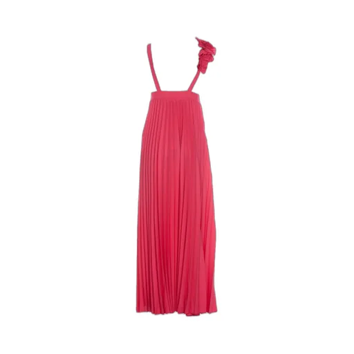 P.A.R.O.S.H. Floral Embellished Sleeveless Flared Dress