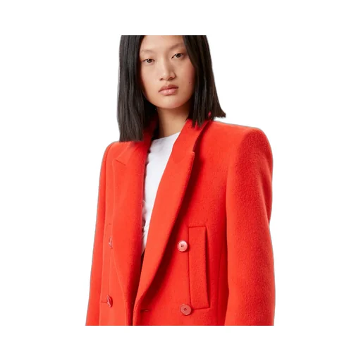 Lileya Double Breasted Virgin Wool Coat