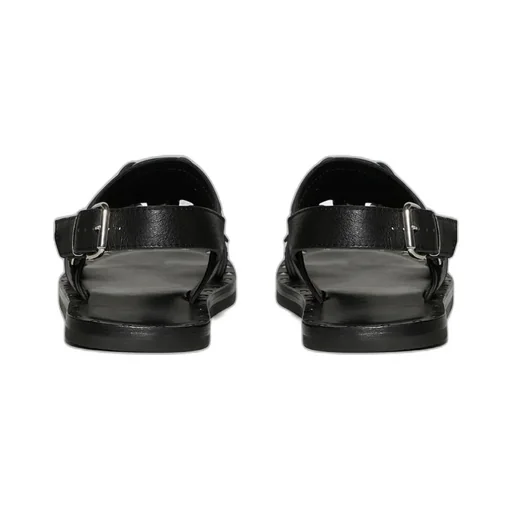 Stud-Detail Calf-Leather Sandals