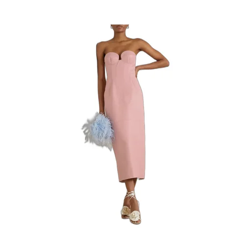Breast-Wiped Medium-Length Dress