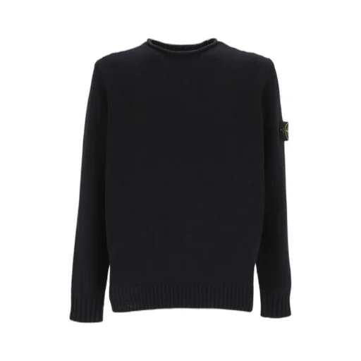 Compass-Motif Crew Neck Sweatshirt
