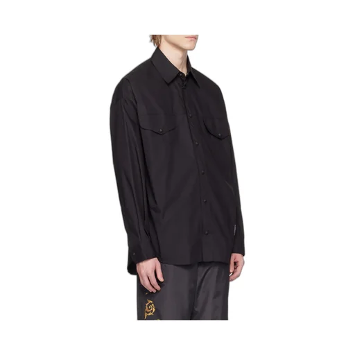 Single-Breasted Long-Sleeved Shirt