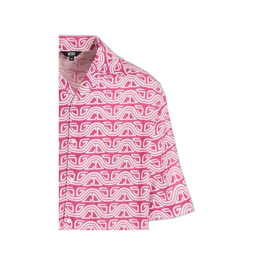 Gcds Waved Logo Printed Buttoned Shirt