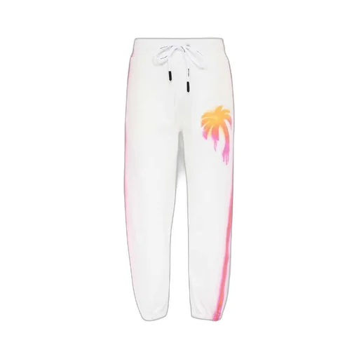 Star-Print Cotton Track Pants