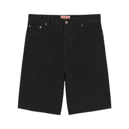 Kenzo Himawari Mid-Rise Denim Shorts