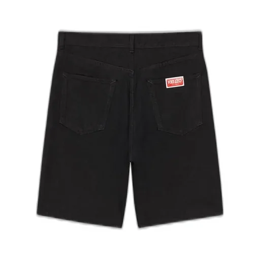 Kenzo Himawari Mid-Rise Denim Shorts