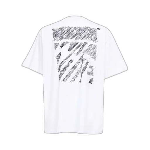 Off-White Scribble Diag Printed Crewneck T-Shirt