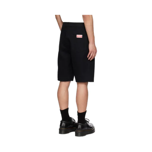 Kenzo Himawari Mid-Rise Denim Shorts