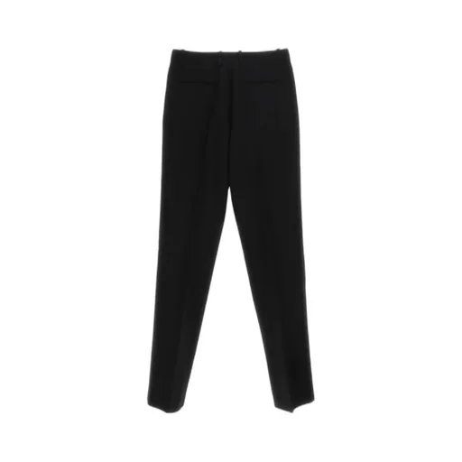 Off-White High Waist Straight Leg Trousers