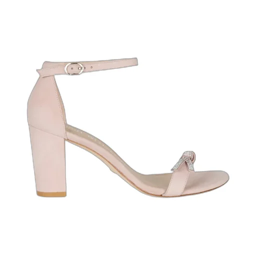 Bow Knot Ankle Sandals With High Heels