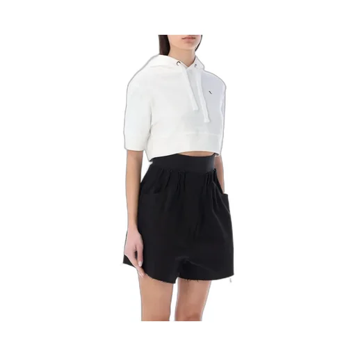 Raf Simons Drawstring Cropped Hoodie