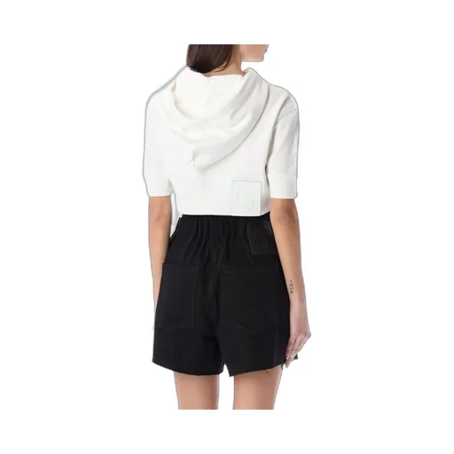 Raf Simons Drawstring Cropped Hoodie