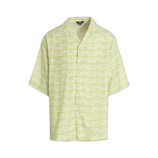 Gcds Waved Logo Printed Buttoned Shirt