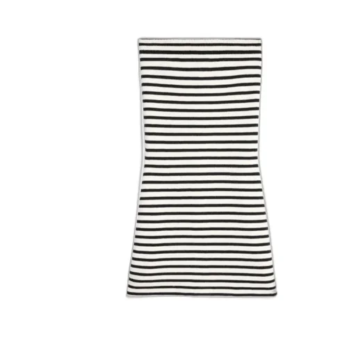 Mini Bustier Dress In MariniÈRe Striped Wool