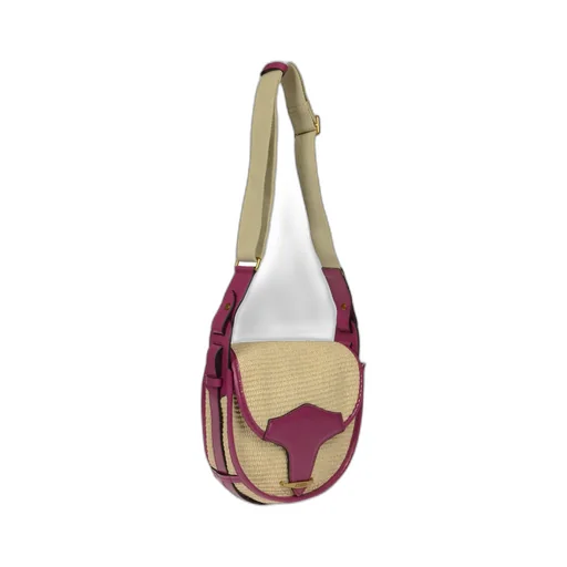 Botsy Small Satchel Raffia Bag