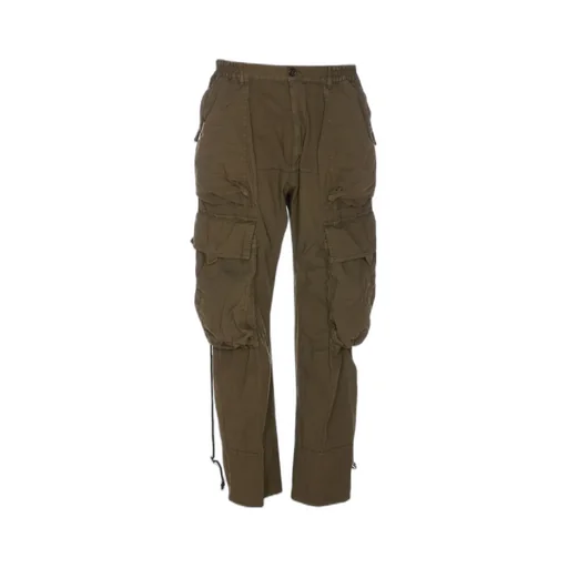 Embossed-Logo Cargo Trousers