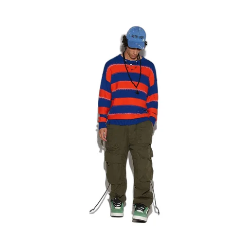 Embossed-Logo Cargo Trousers