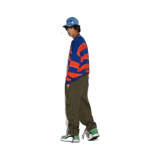 Embossed-Logo Cargo Trousers