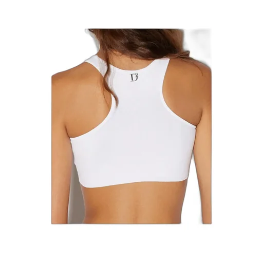 Dsquared2 Cut-Out Crewneck Sleeveless Cropped Top