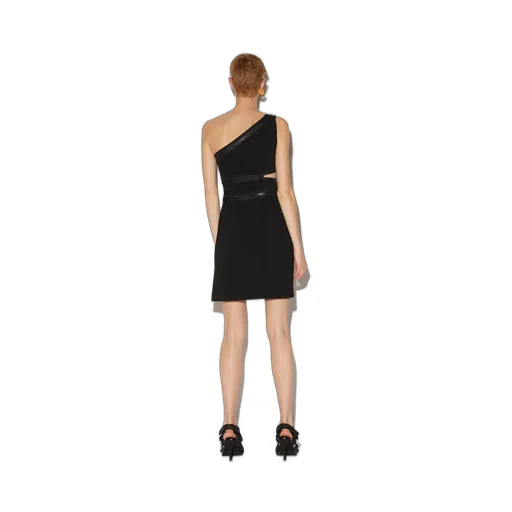 Dsquared2 One-Shoulder Zip-Detailed Sleeveless Mini Dress