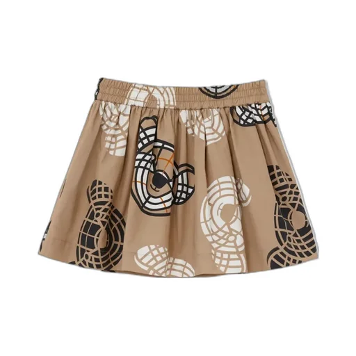 Thomas Bear-Print Cotton Skirt