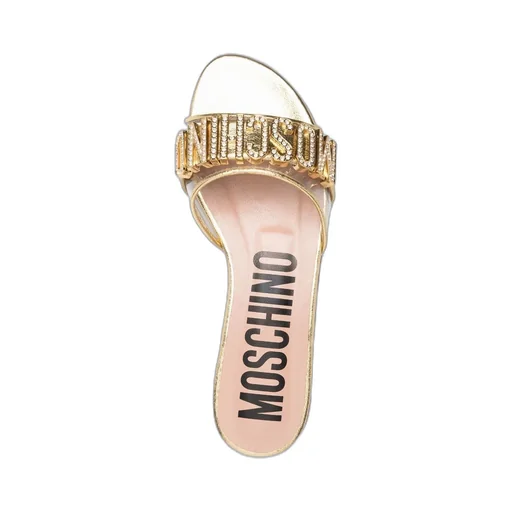Open-Toe Calf-Leather Slides