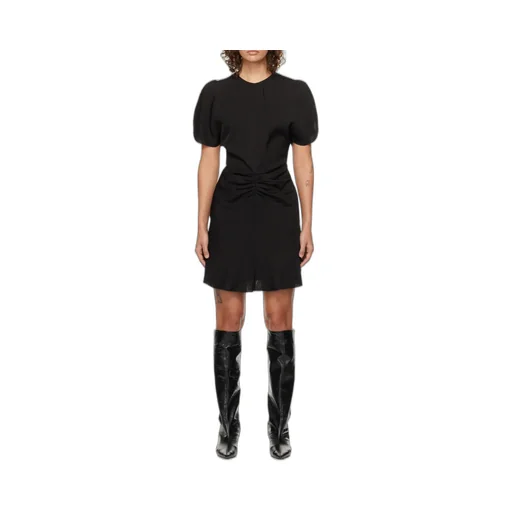 Gathered-Detail Mini Dress