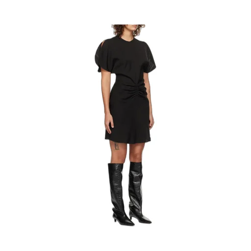 Gathered-Detail Mini Dress