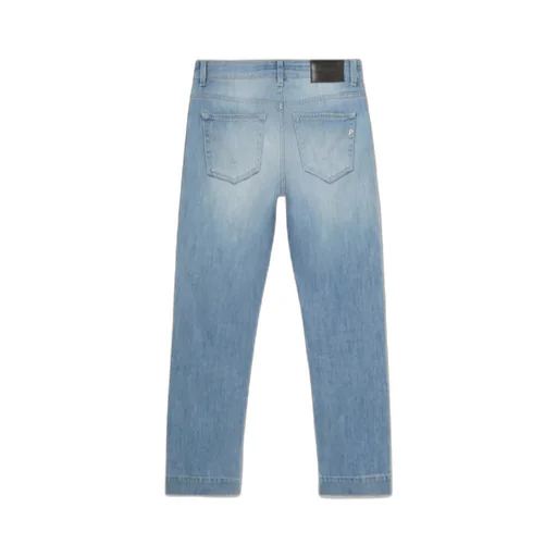 Dondup Whiskering Effect Cropped Jeans